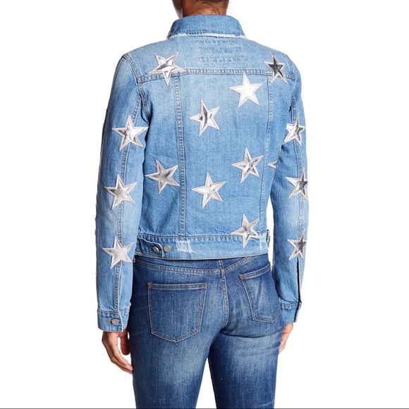 bagatelle star patch denim jacket